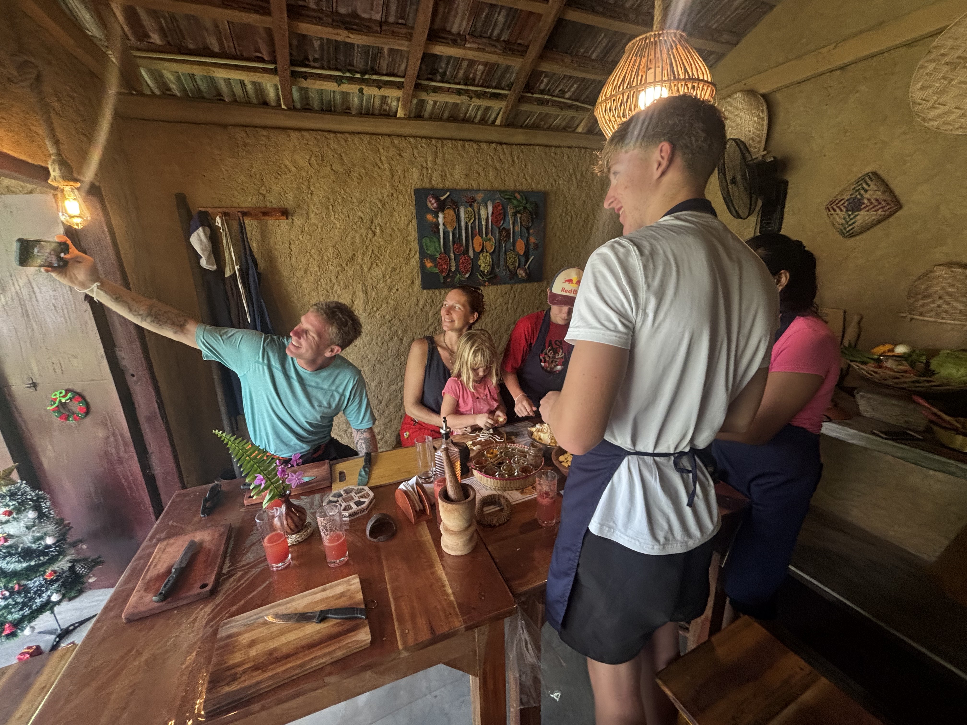 Family moments — capturing memories during the cooking lesson